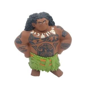 DISNEY Maui Figurine 8" Moana Mega Figure Action Figure Toy The Rock Hard Plasti